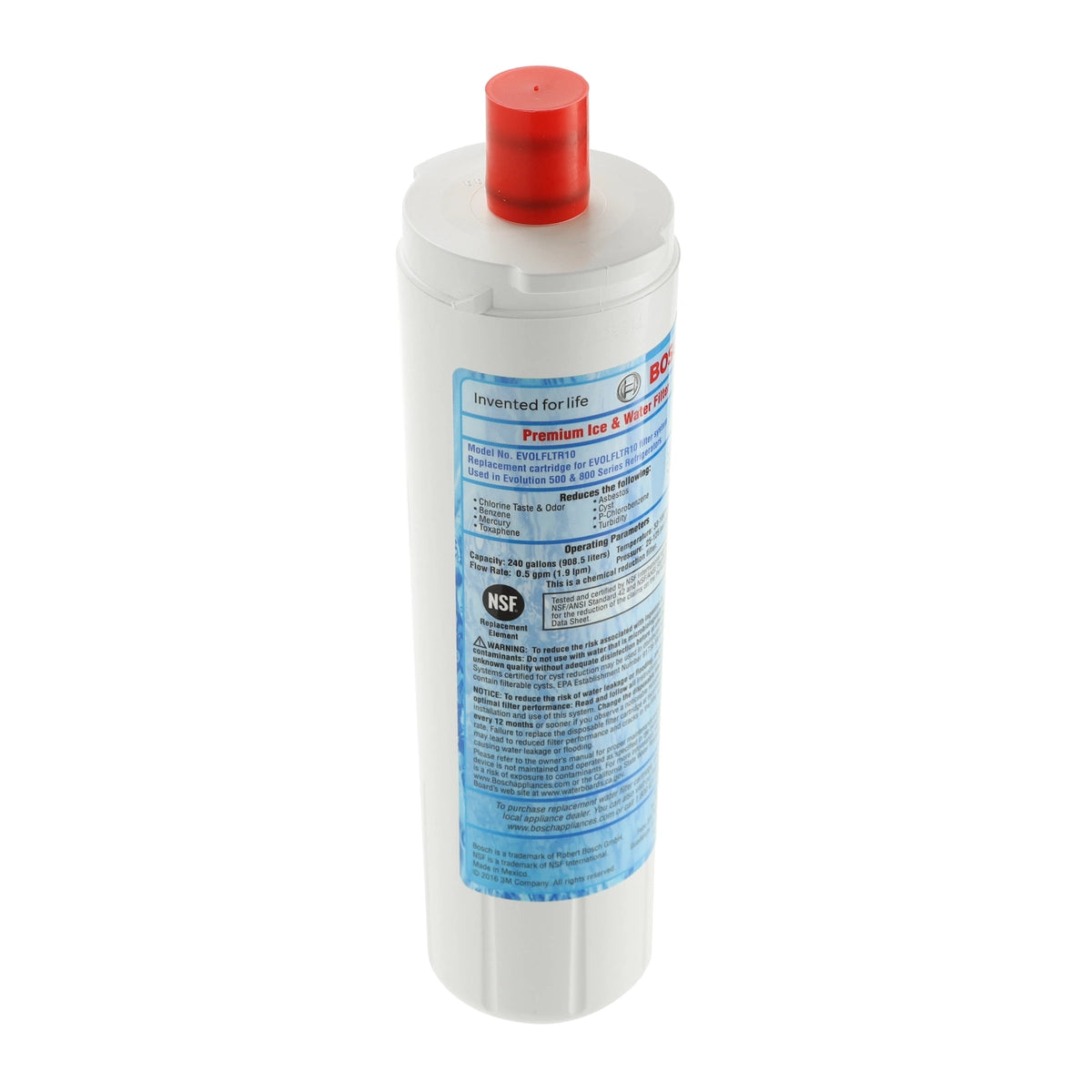 Bosch Water Filter replacement part number 640565 at Right Choice Appliance Parts in Vancouver, BC.