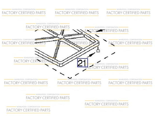 Whirlpool Burner Grate Pads replacement part number 814465 at Right Choice Appliance Parts in Vancouver, BC.