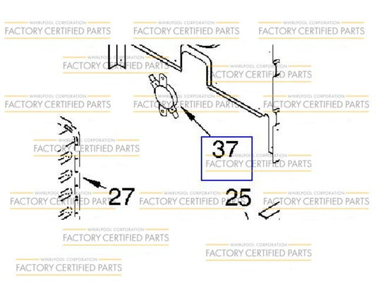 Whirlpool Limit Thermostat replacement part number WP9759242 at Right Choice Appliance Parts in Vancouver, BC.